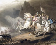 Battle of the Pyrenees, Spain, 28th July 1813 (1819). Artist: T Fielding