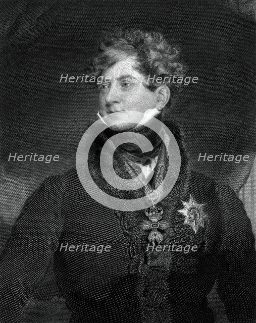 George IV, King of the United Kingdom and Hanover, 1829.Artist: William Ensom