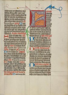 Decorated Initial F; Collegium Ducale, about 1420-1430. Creator: Master Michael.