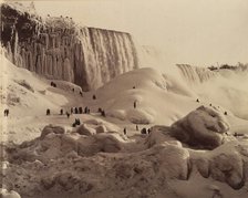 Ice Bridge and the American Falls, Niagara, New York, ca. 1883. Creator: Unknown.