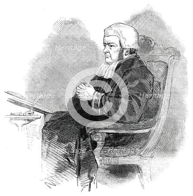 The Right Hon. Lord Truro, Lord High Chancellor, 1850. Creator: Unknown.