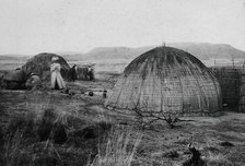 Colenso, South Africa: African kraal huts, 1905. Creator: Geoffrey L Parsons.