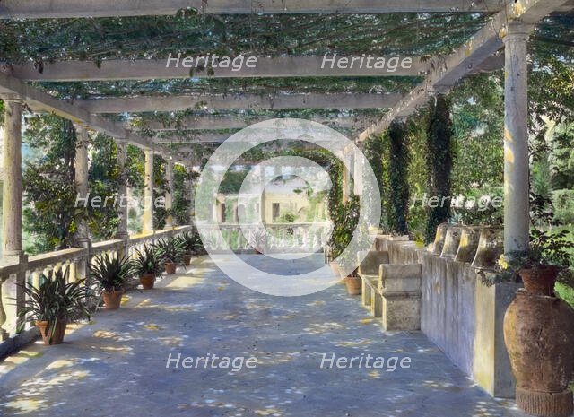 Villa Bel Riposo, San Domenico, Tuscany, Italy, 1925. Creator: Frances Benjamin Johnston.