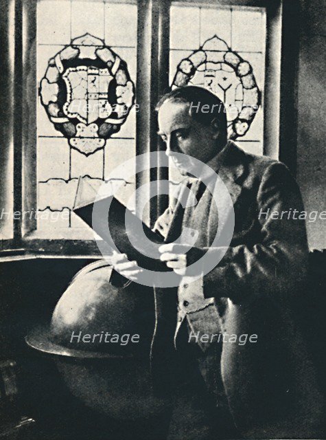 'Stanley Baldwin in the Gallery at Chequers', c1925. Artist: Unknown.