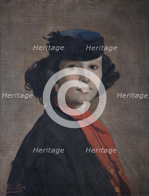 Portrait of Nerina Badioli, ca 1866. Creator: Puccinelli, Antonio (1822-1897).