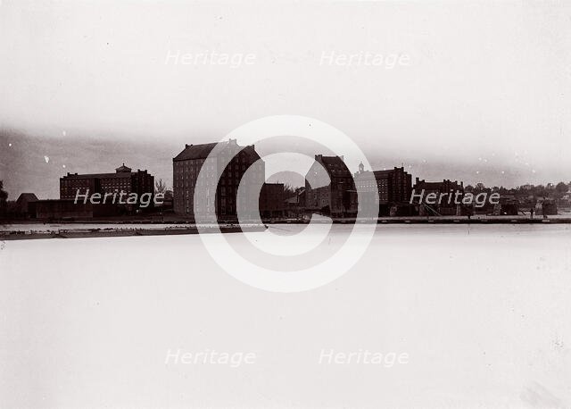 Camp of Construction Corps, U.S. Military Rail Road, near Manchester, Virginia, ca. 1865. Creator: Unknown.