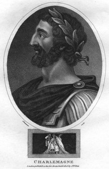Charlemagne, or Charles the Great, King of the Franks and Holy Roman Emperor, (1805).Artist: J Chapman