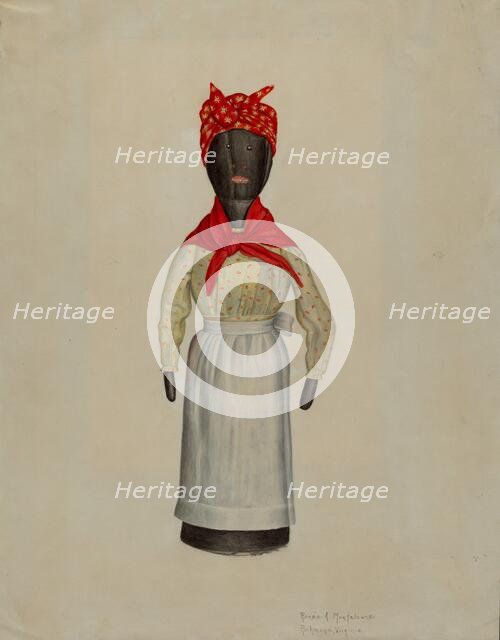 Doorstop Doll, 1941. Creator: Renee A. Monfalcone.