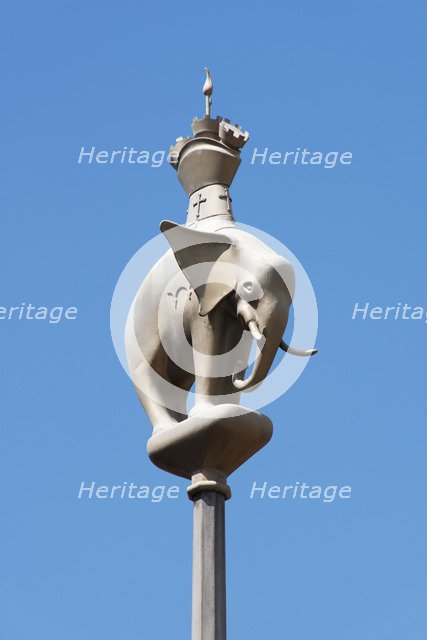 Elephant finial, Broadgate Standard, Coventry, West Midlands, 2014.  Artist: Steven Baker.
