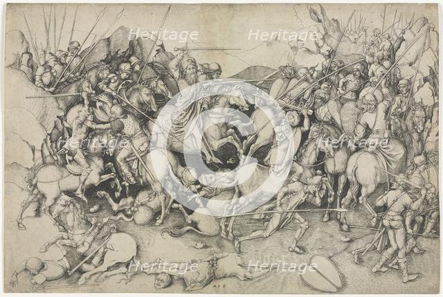 St. James and the Saracens, 15th Century. Creator: Martin Schongauer (German, c.1450-1491), attributed to.