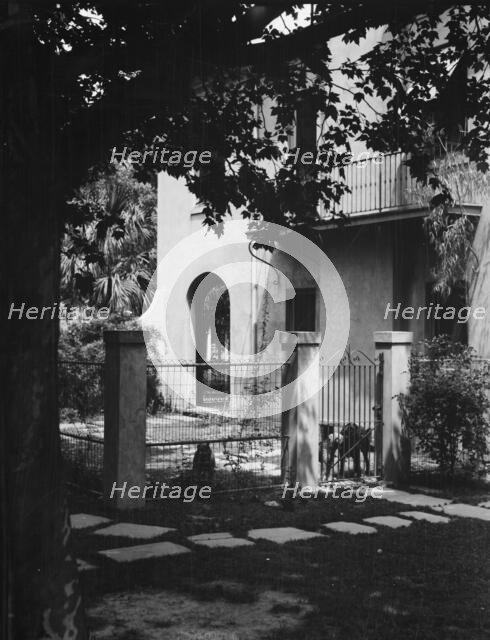Two-story house, New Orleans or Charleston, South Carolina, between 1920 and 1926. Creator: Arnold Genthe.