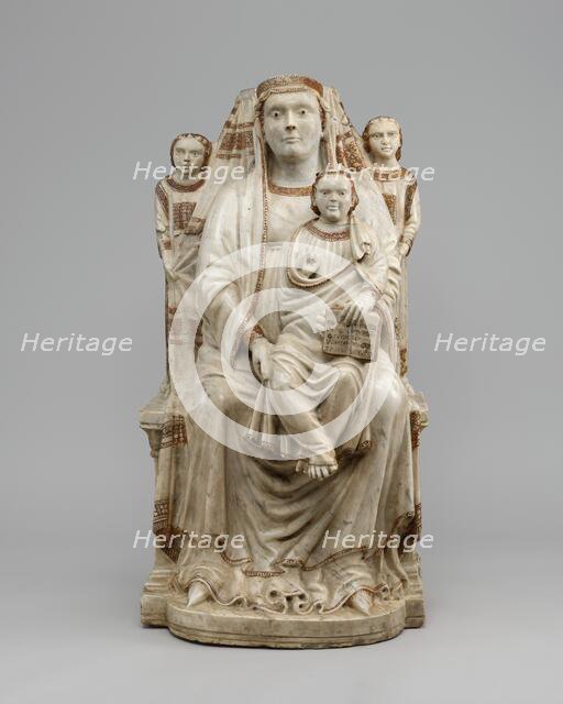 Madonna and Child with Two Angels, 1321. Creator: Unknown.