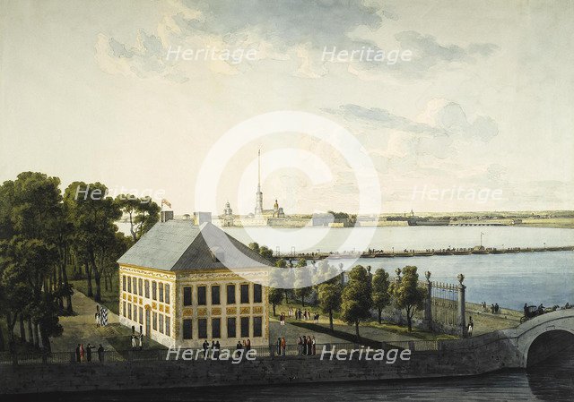 View of the Summer Palace of Peter I, 1809. Artist: Martynov, Andrei Yefimovich (1768-1826)