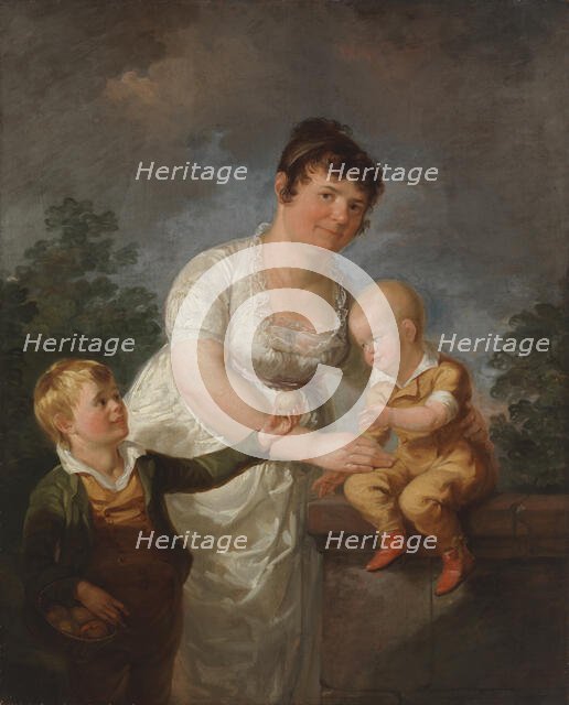 The Artist’s Stepmother Mariana Juliana Lauréus and Her Two Sons, 1806. Creator: Alexander Lauréus.