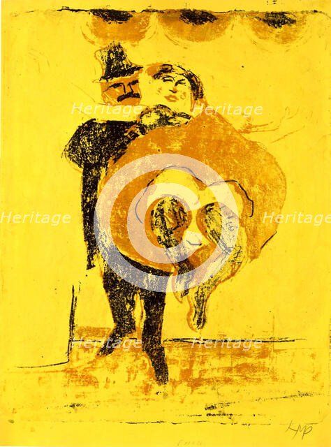 The dancing couple, 1909. Creator: Max Pechstein.