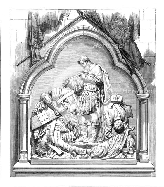 Monument to the 42nd Highlanders in Dunkeld Cathedral, 1874. Creator: Unknown.
