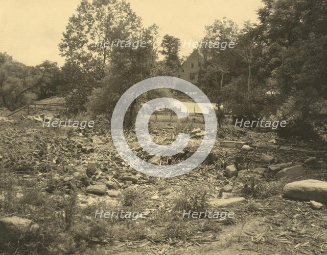 Ruins of Hill house, Scott's Hill, Falmouth, 1928. Creator: Frances Benjamin Johnston.