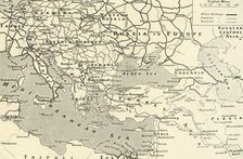 'The Principal Railways of Europe and Asia Minor', 1916. Creator: Unknown.