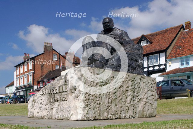 Sir Winston Churchill Statue, Westerham, Kent.