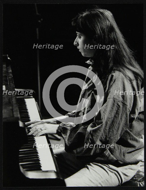 Canadian pianist Renee Rosnes playing at the Hertfordshire Jazz Festival, St Albans, 1993. Artist: Denis Williams