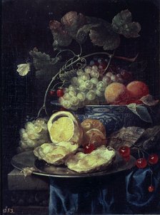  'Still Life with Fruits', by Joris van Son, 1664.