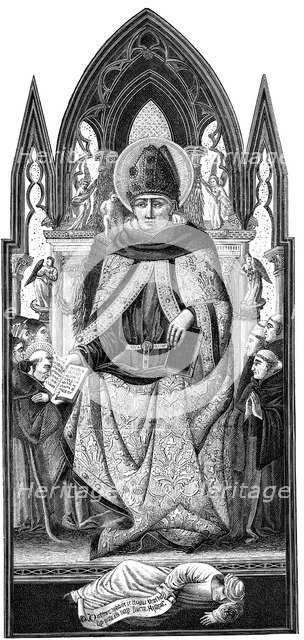 St Augustine of Hippo (350-430), 19th century. Artist: Unknown