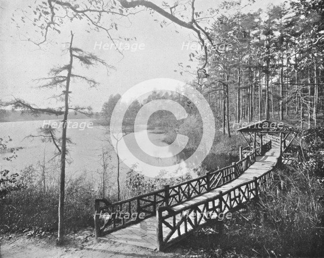 Kissing Bridge, Lakewood, New Jersey, USA, c1900.  Creator: Unknown.