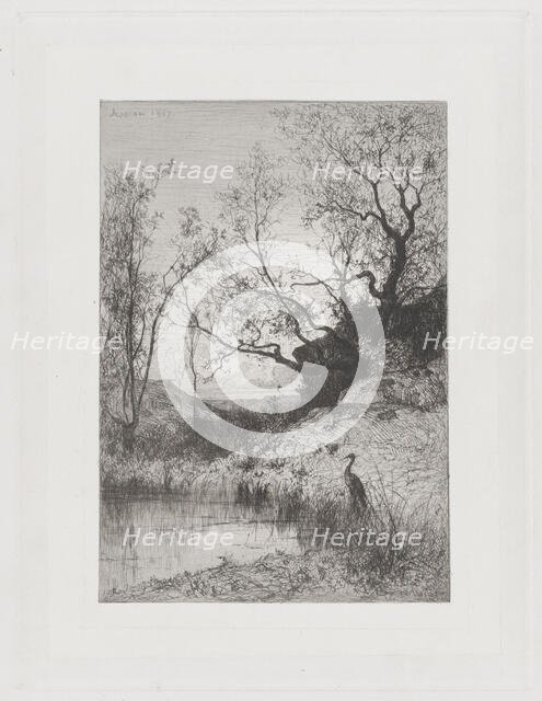 A Pond, 1867. Creator: Adolphe Appian.