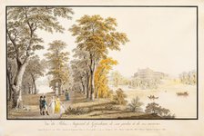 View of the Palace in Gatchina from the Park, 1799. Creator: Lory, Gabriel Ludwig, the Elder (1763-1840).