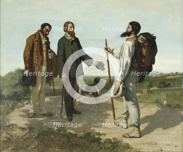 Bonjour, Monsieur Courbet. Artist: Courbet, Gustave (1819-1877)