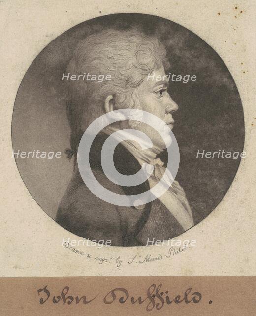 John Duffield, 1802. Creator: Charles Balthazar Julien Févret de Saint-Mémin.