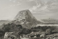 Mount Tabor, Lower Galilee, 1840. Creator: Émile Rouargue.