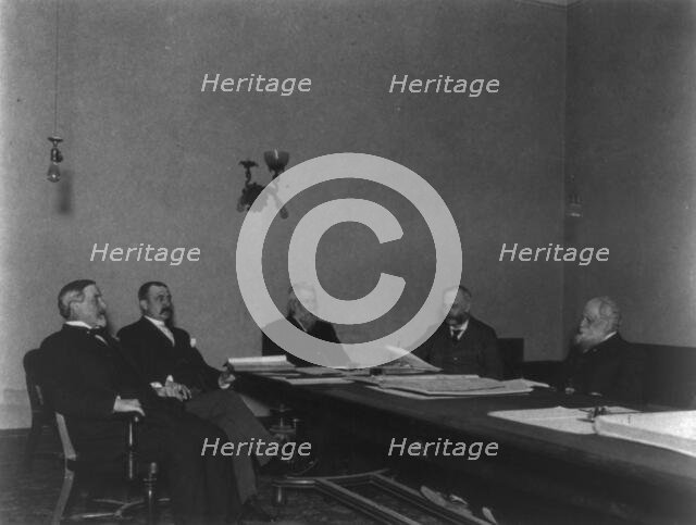 American Security Trust Co., Washington, D.C., 1901 - directors' meeting, 1901. Creator: Frances Benjamin Johnston.