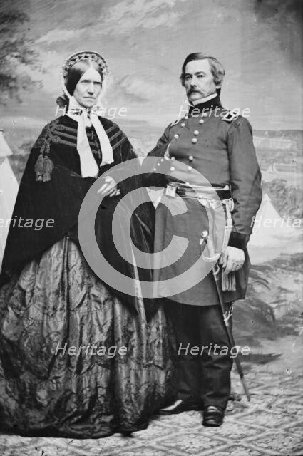 General Willis A. Gorman & wife Martha Stone, between 1855 and 1865. Creator: Unknown.