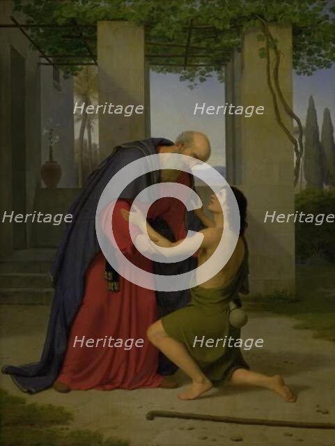 The return of the prodigal son, 1843. Creator: Adam August Müller.
