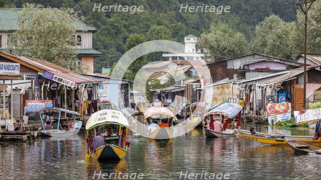 Dal Lake, Srinagar, Kashmir, India, 2023. Creator: Peter Thompson.
