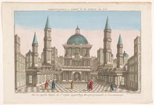 View of the Mosque Hagia Sophia in  Constantinople, 1745-1775. Creator: Anon.