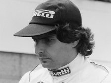 Nelson Piquet at the British Grand Prix, Silverstone, 1985. Artist: Unknown