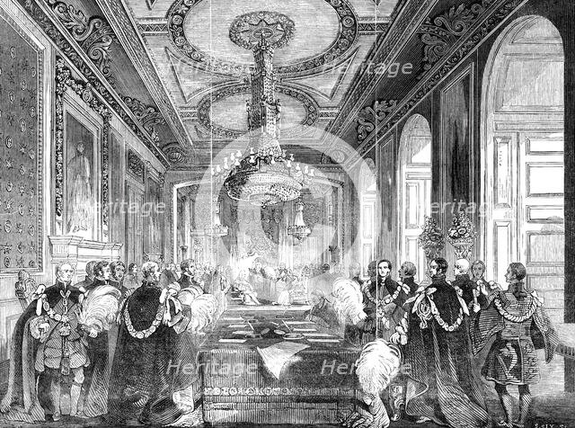Chapter of the Order of the Garter: Investiture of the King of the French, 1844. Creator: Stephen Sly.