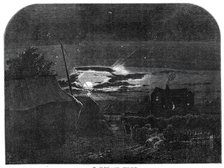 "The Harvest Moon", by E. Warren, from the exhibition of the New Water-colour Society, 1860. Creator: Horace Harral.
