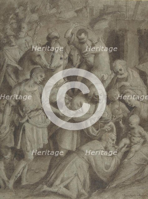 The Adoration of the Magi, 1553. Creator: Bernardino Lanino.