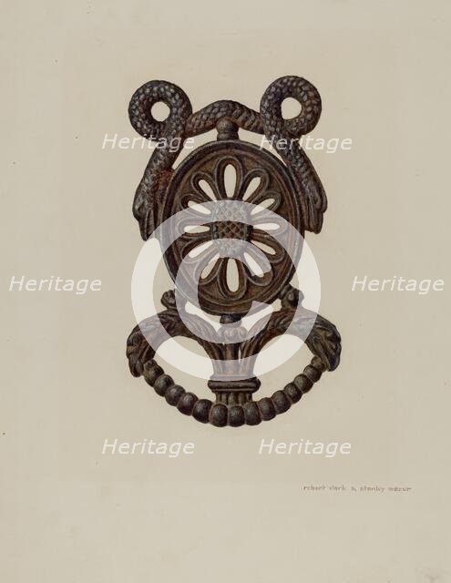 Trivet, c. 1941. Creators: Robert Clark, Stanley Mazur.