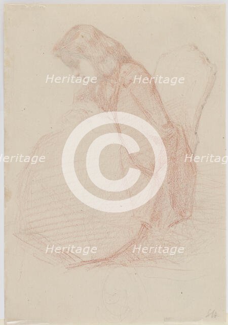 A two-sided drawing of Fumette and Dancing Clowns, 1855-1859. Creator: James Abbott McNeill Whistler.