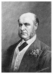 Sir Hercules Robinson, British colonial administrator (1886).Artist: WA Hirschmann