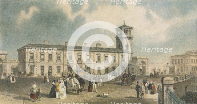 London Bridge Station, Bermondsey, London, 1845. Artist: Henry Adlard.