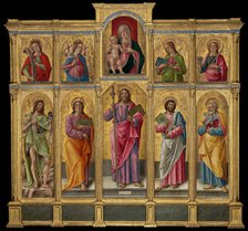 Polyptych with Saint James Major, Madonna and Child, and Saints, 1490. Creator: Bartolomeo Vivarini.