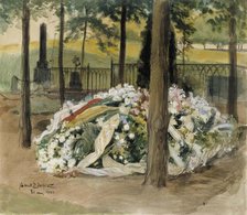 Each Decorated Tomb of Alexandra Edelfelt, 1901. Creator: Albert Edelfelt.