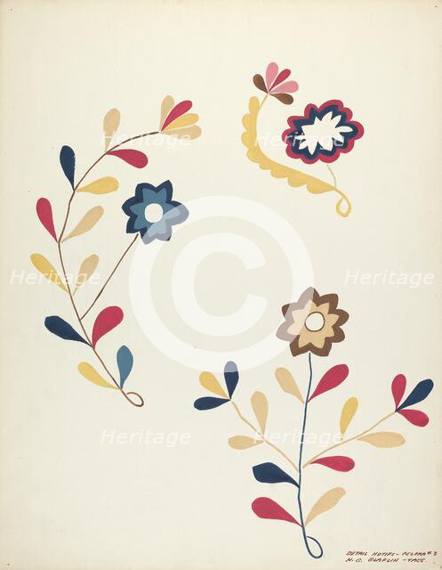 Design from Proposed Portfolio, 1935/1942. Creator: Majel G. Claflin.