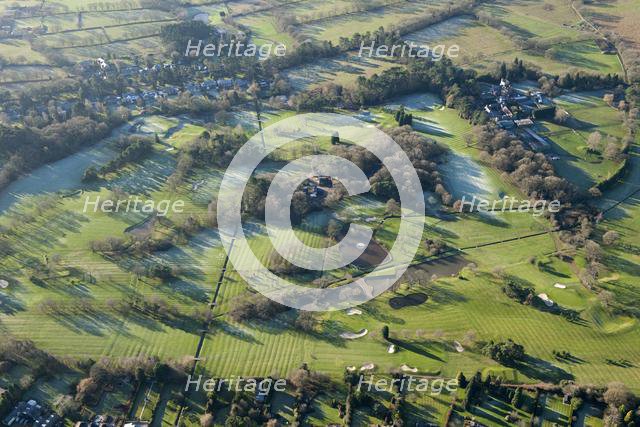 Ladbrook Park Golf Course with extensive ridge and furrow earthworks, Warwickshire, 2014. Creator: Historic England Staff Photographer.