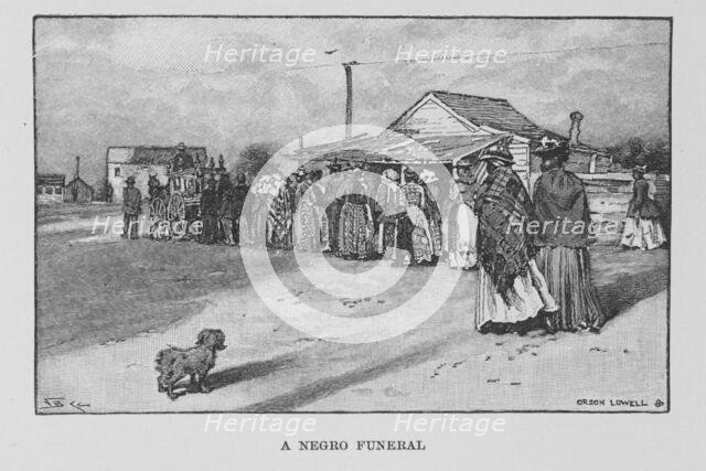 A negro funeral, 1896. Creator: Unknown.